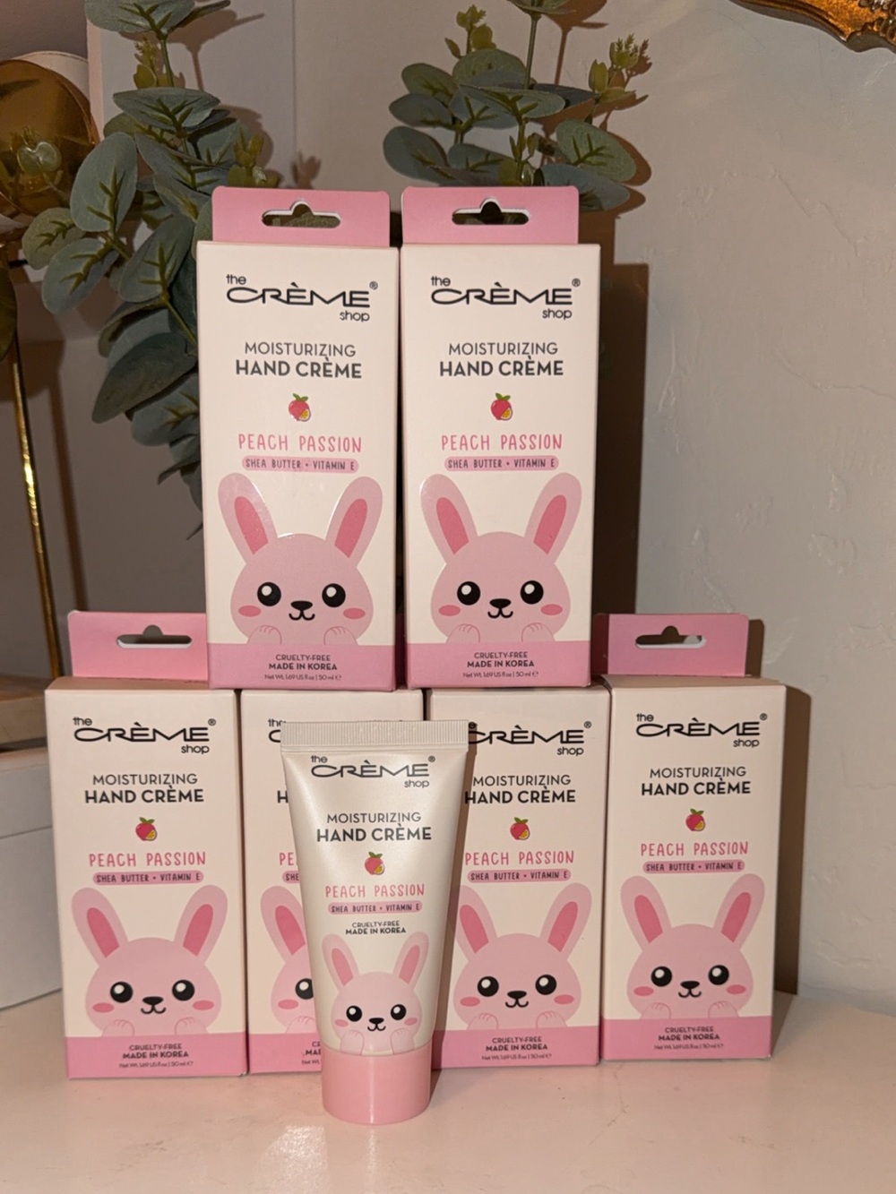 The Crème Shop Peach Passion Moisturizing Hand Crème – Pink